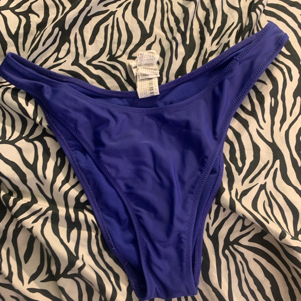 Forever21 high waist blue bikini bottoms